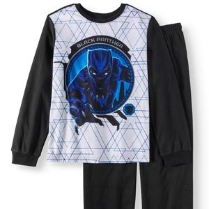 MARVEL BLACK PANTHER BOYS 2-PIECE FLANNEL PAJAMAS